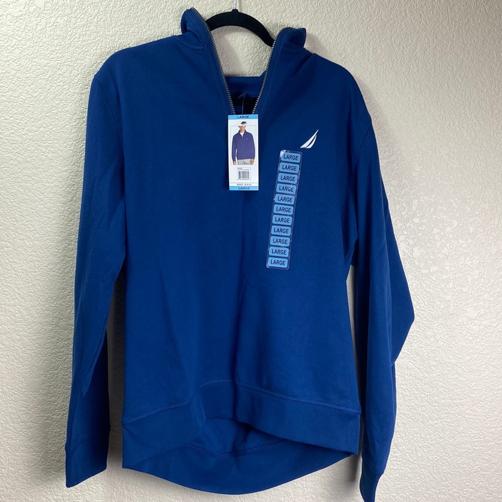 New with tags blue Nautical zip up